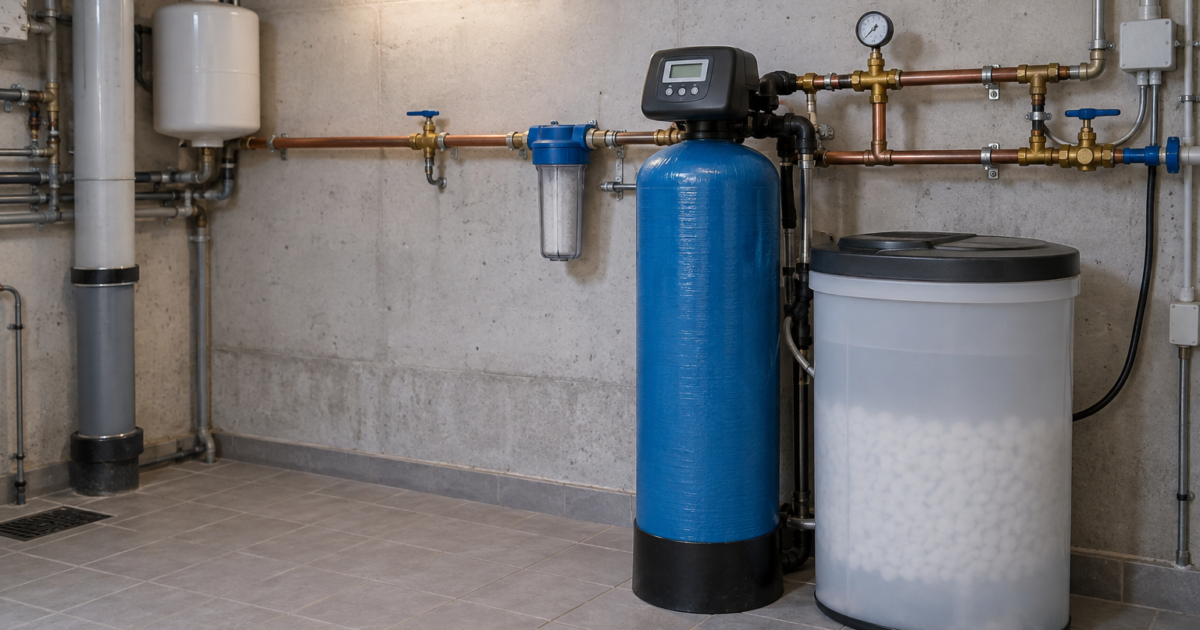 Addolcitore condominiale installato in un locale tecnico comune